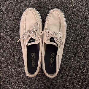 Sperry White & Blue Boat Shoes Loafers